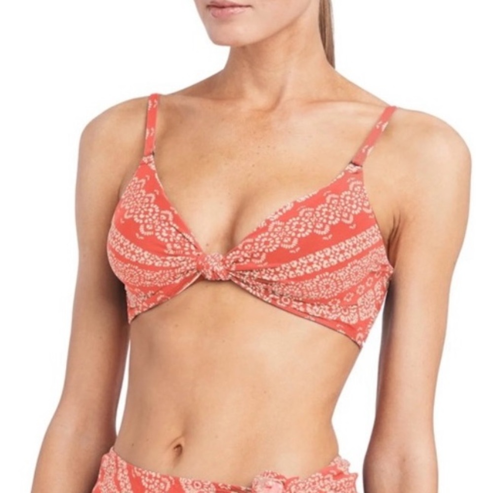 NWOT ROBIN PICCONE Isla Underwire Bikini Top in Terracotta - Picture 4 of 10